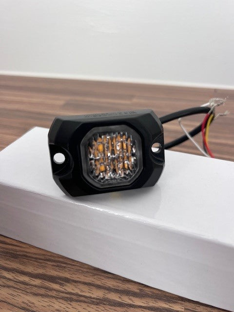 Stinger Lighting STLKF-LED-308W – Amber LED Hideaway Strobe Light (12W) with Memory Function & ECE R10/R65